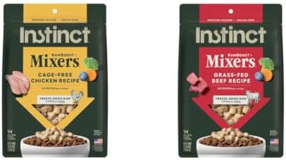 Instinct Freeze Dried Mixers, Dog Food Toppers, Chicken + Beef Bundle, 14 oz.