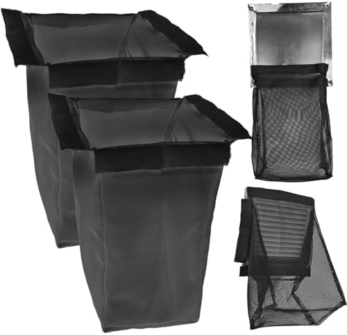 Prriudy Lint Bag for Dryer Vent Outdoor Vent Lint Bag Indoor Vent Lint Trap (2PCS for 5" Vents)