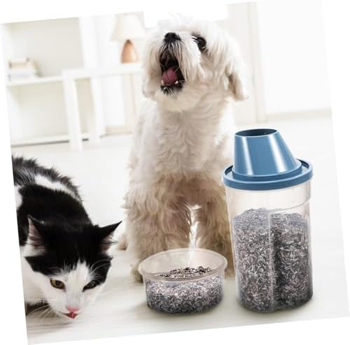 Sosoport 2pcs Dog Food Storage Buckets Lids Airtight Pet Food Containers for Pantry Compatible, 2-Pack, Blue