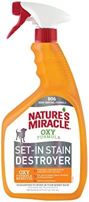 Nature's Miracle Oxy Set-In Stain Destroyer, Dog Odor Control, 32 oz