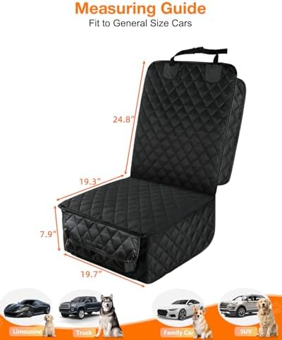 PETICON Waterproof Front Seat Car Cover - 2-Pack, Full Protection