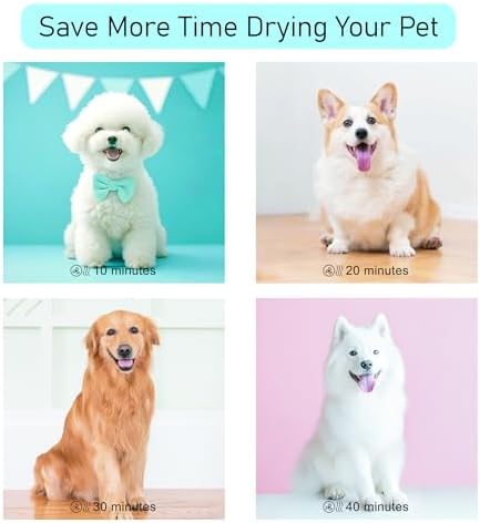 Dog Dryer for Pet Grooming, Pet Hair Dryer with Heater, Pink
