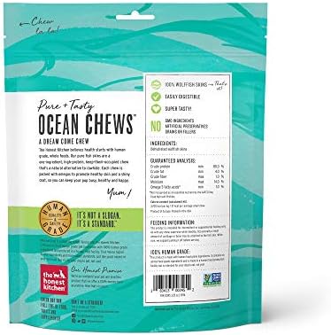 Honest Kitchen Ocean Chews Hearty Wolffish Skins Dog Treats - 3.25 oz (Pack of 2)