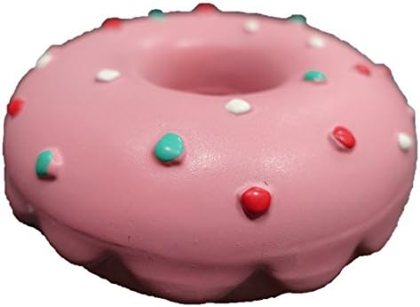 Latex Donut Dog Toy (Pink)