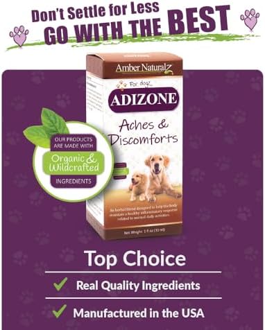 Amber NaturalZ Adizone for Dogs, Joint Comfort & Mobility Support, 1 fl oz