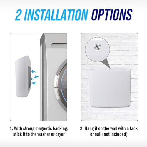 Simplation Magnetic Lint Bin for Laundry Room Storage, Lint Holder Bin