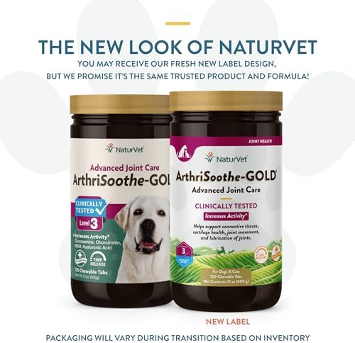 NaturVet Advanced Joint Care Supplement, Dogs & Cats, 120ct