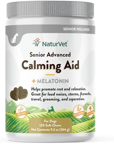 NaturVet Quiet Moments Calming Aid Dog Supplement, 120-Pack