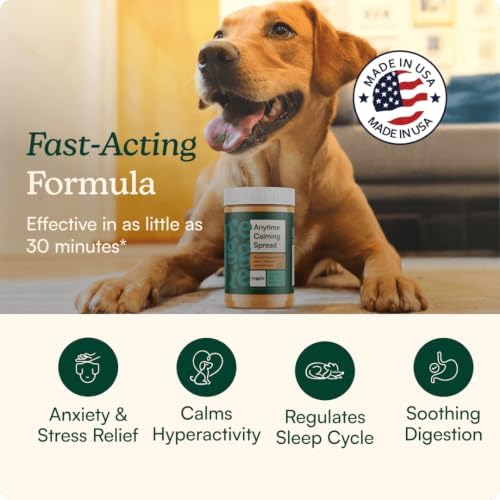 Reggie Calming Spread for Dogs, Peanut Butter, Melatonin, Green