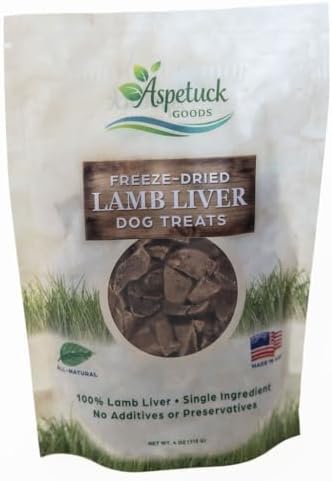 Freeze-Dried Liver Dog Treats | Single Ingredient | Made in USA (Lamb)