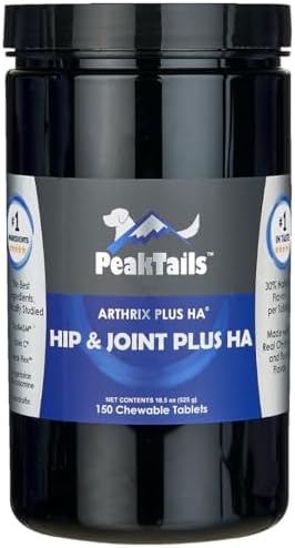 KALA HEALTH PeakTails Vet-Formulated Hip & Joint Plus HA for Dogs, 150 Ct