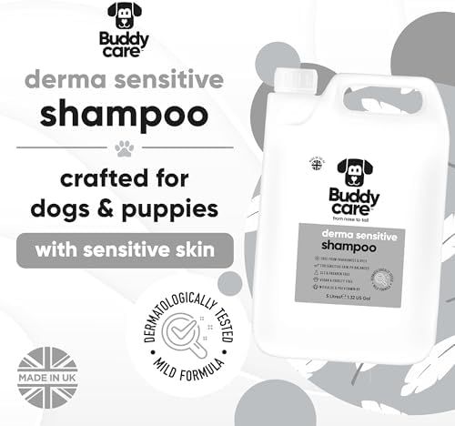Buddycare Derma Sensitive Dog Shampoo with Aloe Vera and Pro Vitamin B5 (169.07oz)