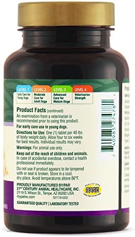 PetNC Level-1 Hip & Joint Chewables for Younger Dogs, Liver, 60 Count
