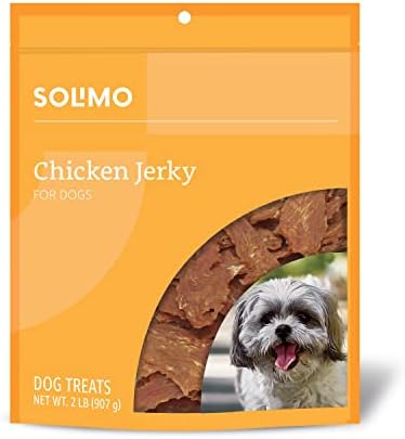 Amazon Brand - Solimo Chicken Jerky Dog Treats, 2 pounds (Packaging May