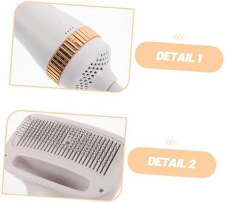 Zerodeko Pet Hair Dryer 2-in-1 for Dogs and Cats with Brush and Blow Function, Portable Abs Material, 300w Fast Drying Performance, Quiet Operation, Suitable for Home and Salon Use, US Plug