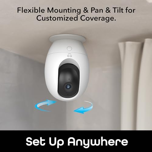 Geeni PetConnect Auto-Rotate Crystal-Clear 2K Quad HD Smart Pet Camera