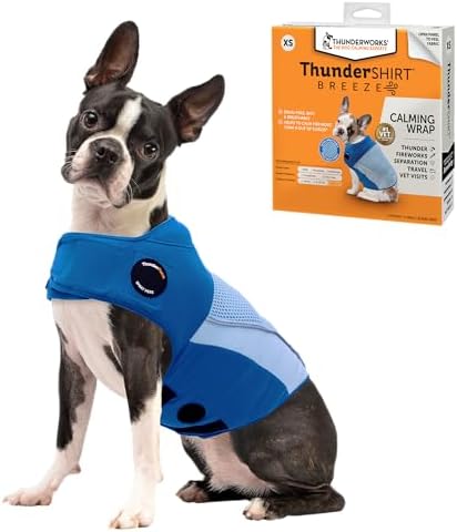 ThunderShirt Breeze for Dogs Calming Anxiety Vest, X-Small, X-Small, Blue
