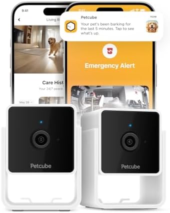 Petcube Cam (2-Pack) – Indoor Wi-Fi Home Security Camera with App