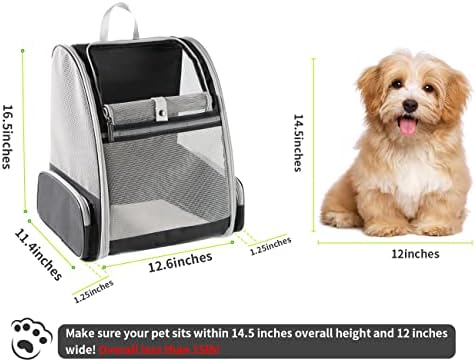 Texsens Bubble Backpack Pet Carrier, Black