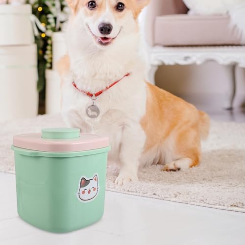 ULTECHNOVO Pet Food Storage Bucket 3l Airtight Vacuum Seal Container for Dog and Cat Food, Dustproof Moisture-proof Plastic Bin for Freshness, Suitable for Home and Farm Use