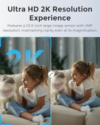 Devo 2K QHD Indoor Security Camera, WiFi 6, Full-Color Night Vision