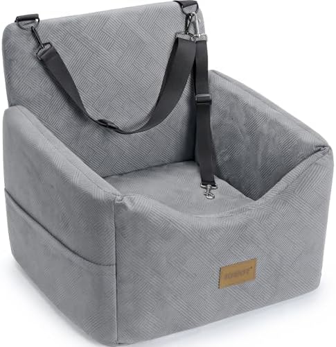 JOEJOY Dog Car Seat, Small/Medium Under 35 lbs, Memory Foam Booster, LG