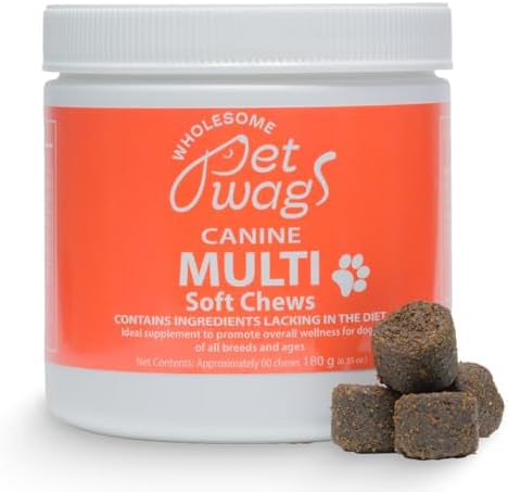 Daily 10-in-1 Dog Wellness Chews – Joint, Gut, Immune, Skin & Coat, Energy & Vitality Support – Glucosamine, Probiotics, Salmon Oil & Turmeric – 60 Soft Chews