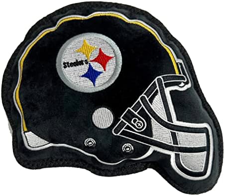 The 1st Ever Tough but Smooth Dog Toy NFL Pittsburgh Steelers Football Helmet Tough Pet Toy. A Premium Quality Doggie Toy with Built-in Squeaker. Sports Fans Favorite Chew Toy