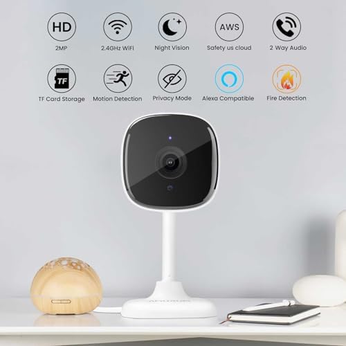 Baby/Kids/Elderly/Dog/Cat Monitoring Camera, Alexa & Google Camera
