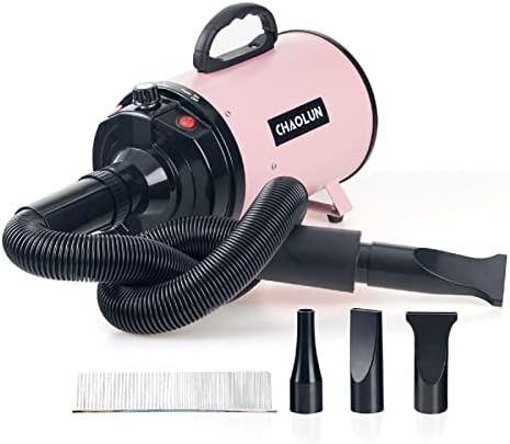 Dog Dryer for Pet Grooming, Pet Hair Dryer with Heater, Pink