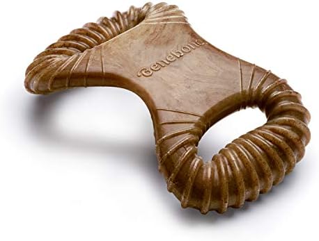 Benebone Dental Durable Dog Chew Toy for Aggressive Chewers, Real Bacon, Made in USA, Small