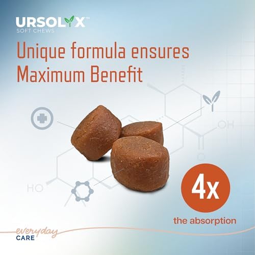 Virbac URSOLYX Soft Chews for Dogs | Muscle Health Support for Senior, Active or Recovering Dogs, Medium | 120 Count 4-Month Supply