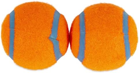 Chuckit! Dog Tennis Ball Dog Toy, Medium (2.5 Inch Diameter) for Dogs 20-60 lbs, Shrink Wrap Pack of 6