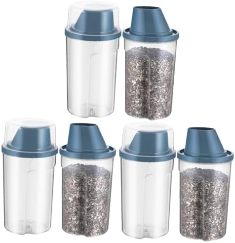 BESPORTBLE 6pcs Pet Food Storage Container Airtight Food Holder for Dogs Cats and Birds Bucket for Freshness and Easy Monitoring