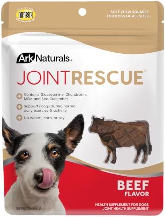 Ark Naturals Joint Rescue Supplement Dog Chews - Beef Flavor