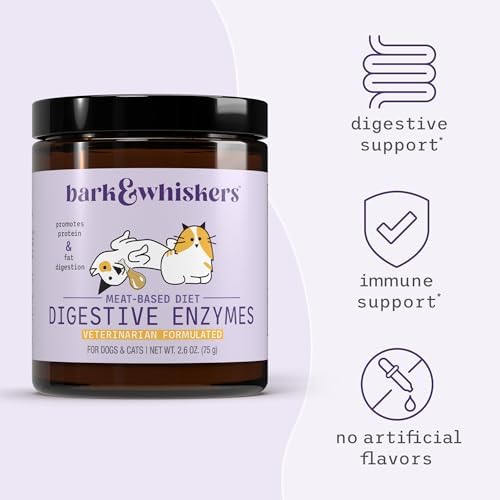 Bark & Whiskers Digestive Enzymes, Meat-Based Diet, 150 Scoops