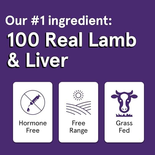 TRMC Real Meat Dog Treats - Two 12oz Bag of Bite-Sized Air-Dried Lamb & Liver Jerky for Dogs - Grain-Free Jerky Pet Treats Made up of 95% Free-Range, Grass Fed Lamb - All-Natural Treats