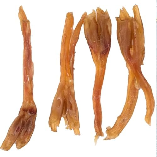 Pupford Beef Tendons for Dogs & Puppies, Teething Chew (Standard, 4 Count)