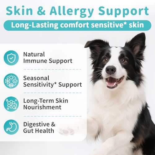Dog Allergy Relief Soft Chews - Skin & Gut Health, Chicken, 90 Ct