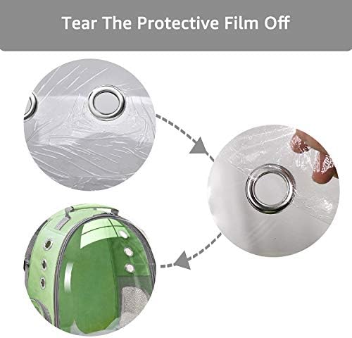 Henkelion Travel Backpack Bubble Carrying Bag, Space Capsule Pet Carrier, Airline Approved, Green