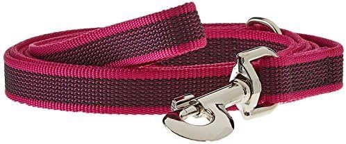 Color & Gray Super-Grip Leash with Handle, and D-Ring, 0.79 in x 6.56 ft, Pink-Gray