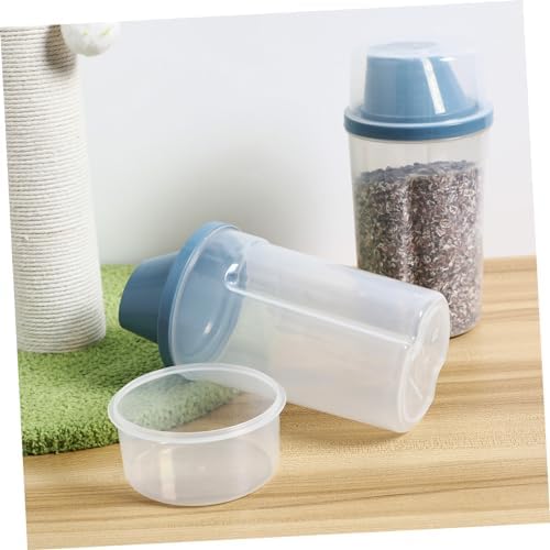 balacoo 4pcs Pet Food Storage Dog Storage Container Slanted Pour Spout Freshness Preserved and Easy Handling