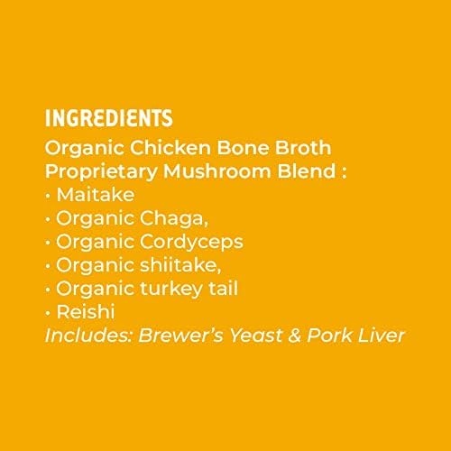 iHeartDogs Bone Broth & Turkey Tail Mushroom Powder Supplement for Dogs