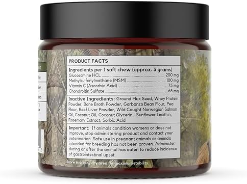 All American Canine Dog Hip & Joint Soft Chews, Glucosamine, 60 Count
