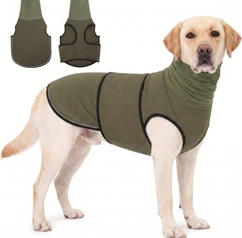 KOESON Reflective & Soft Dog Anxiety Vest with Ear Wraps for Thunderstorm