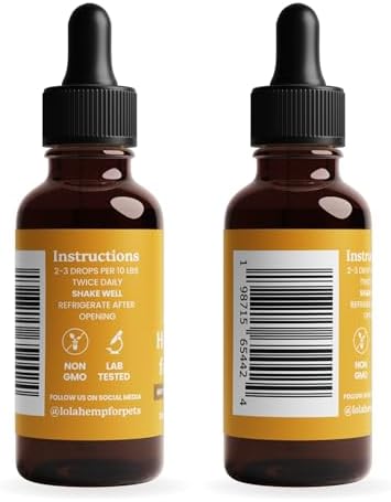 Lolahemp Mobility Drops for Dogs – Organic Hemp & Turmeric – Whole-Body Mobility, Hip & Joint, and Everyday Comfort