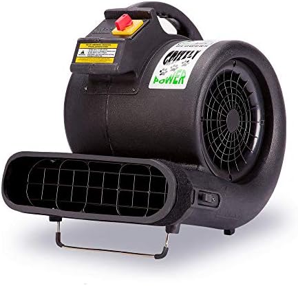 B-Air Grizzly Gp-1 1 HP 3550 CFM Air Grizzly Mover Carpet Dryer Floor Fan for Water Damage Restoration Equipment & Pet Cage Dryer Black