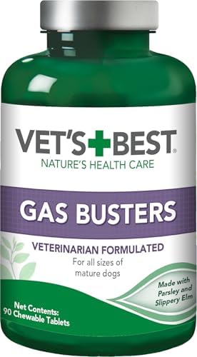 Vet's Best Gas Busters Digestive Support Tablets for Dogs, 90 Count