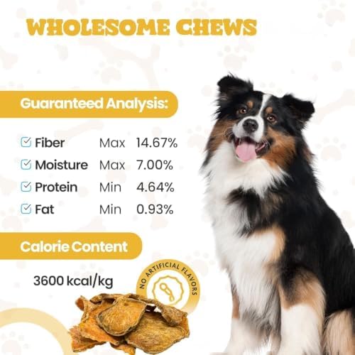 hotspot pets Sweet Potato Dog Treats 1lb Bag - All Natural, Single-Ingredient, Hypoallergenic Grain-Free Dog Chew for Sensitive Stomach, Rawhide Alternative