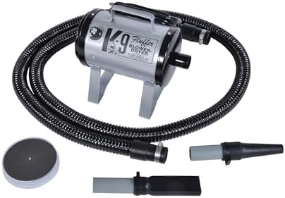 Electric Cleaner Company K9 Fluffer Dog Dryer – Powerful, Portable Grooming Blower for Dogs and Pets, Silver